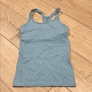 lululemon athletica Sky Blue Ribbed Tank Top